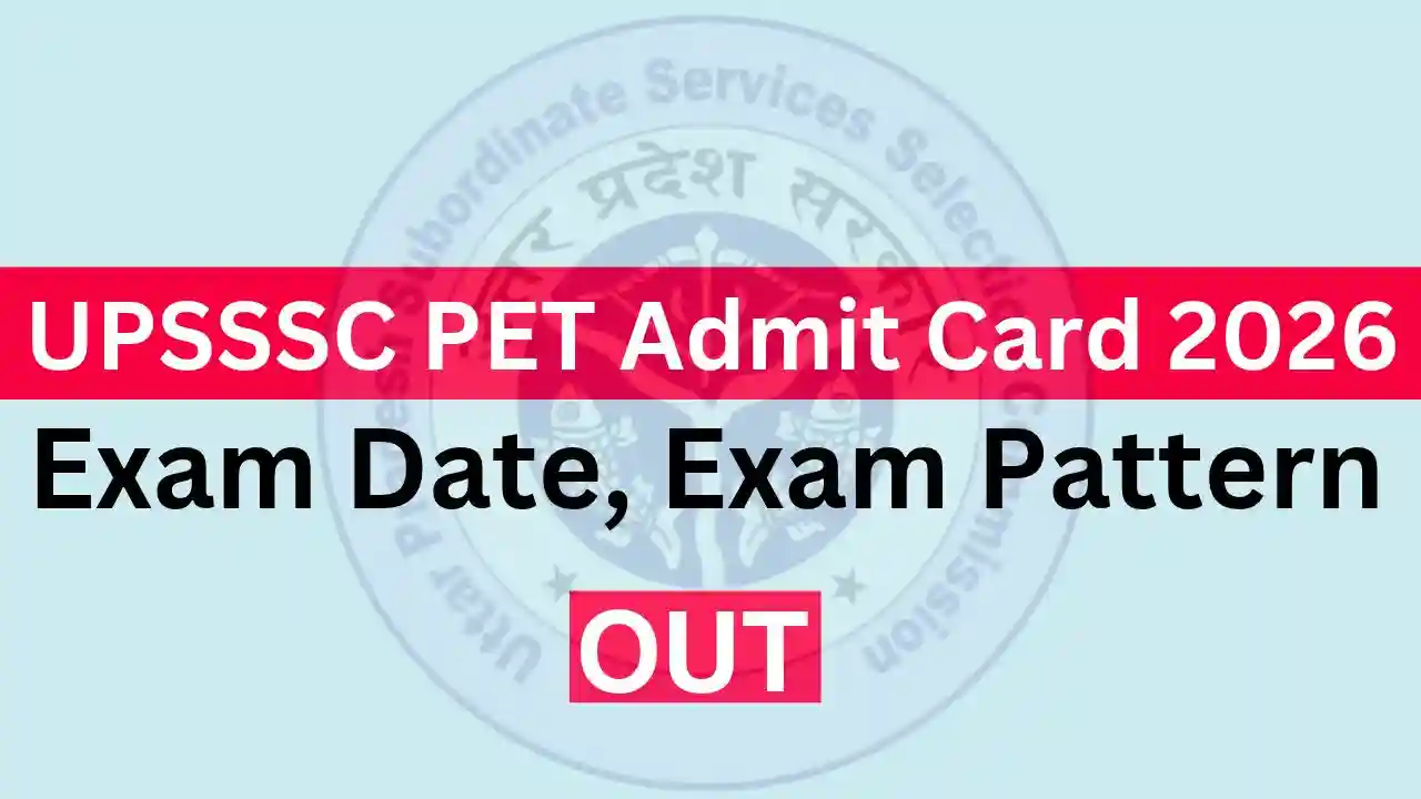 UPSSSC PET Admit Card 2026